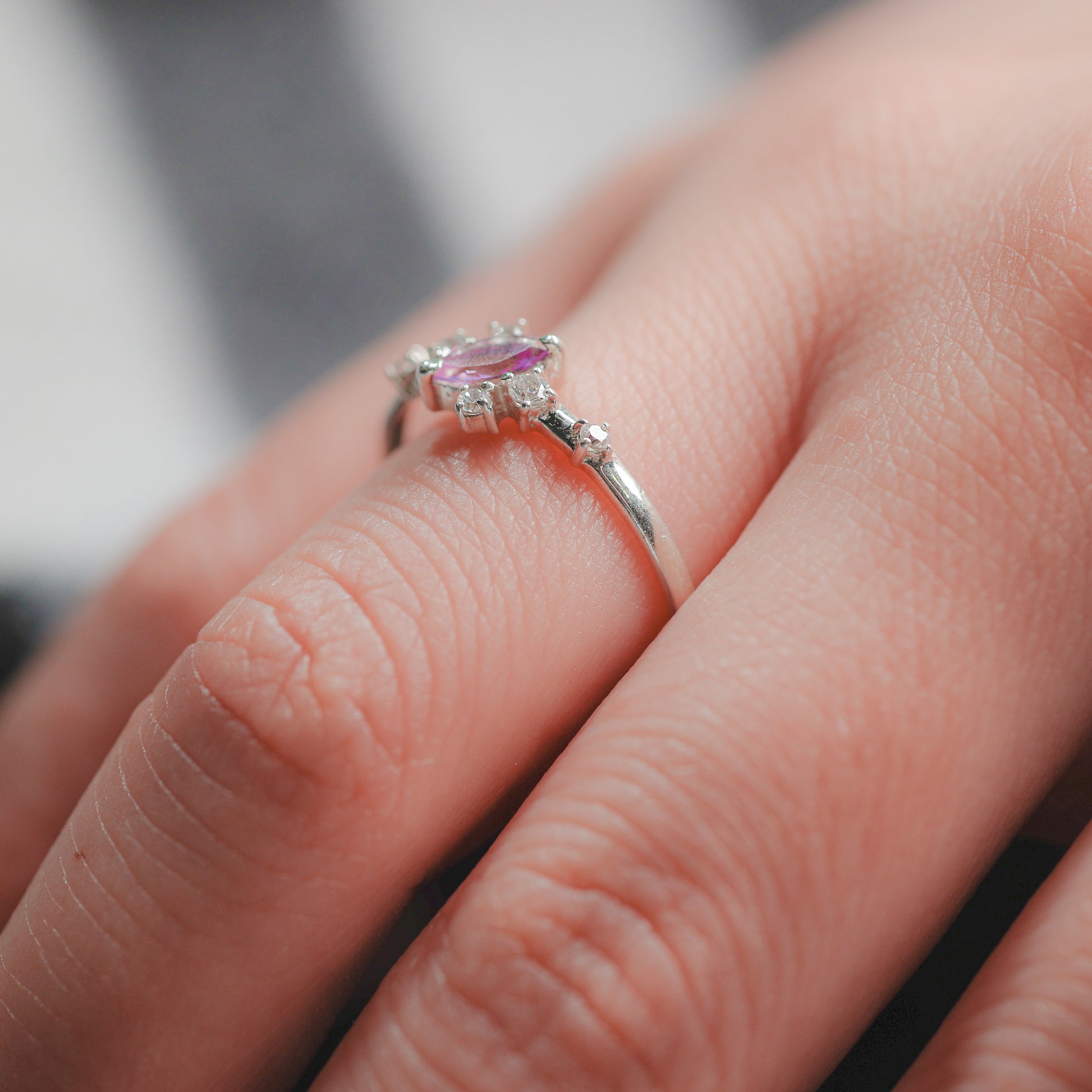 Lilac Flower Ring