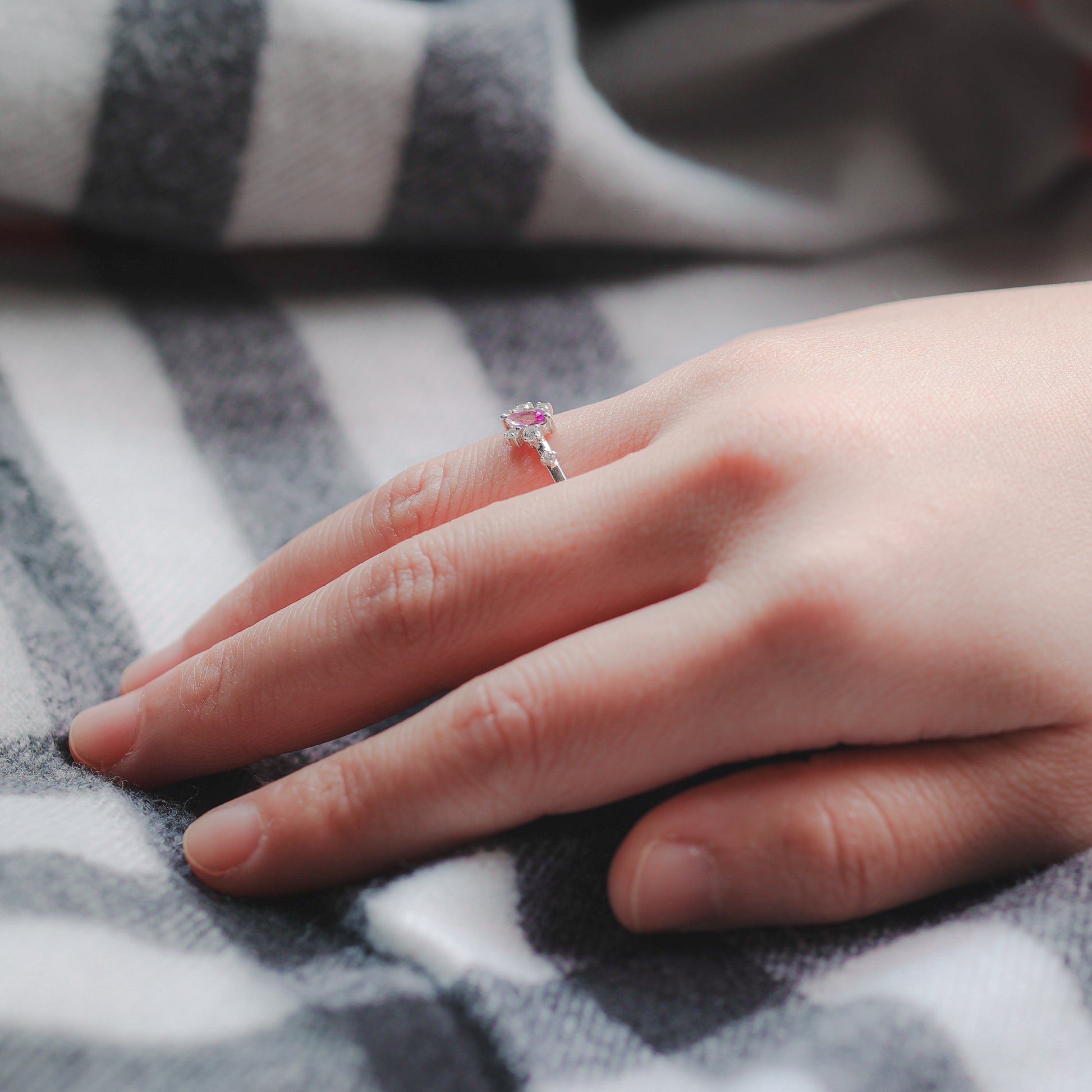 Lilac Flower Ring