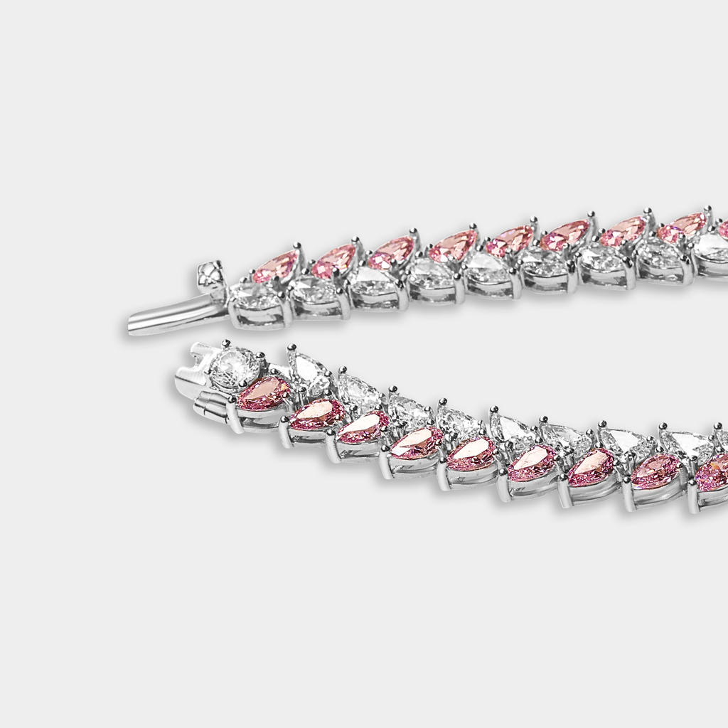 Fern Petals Tennis Bracelet