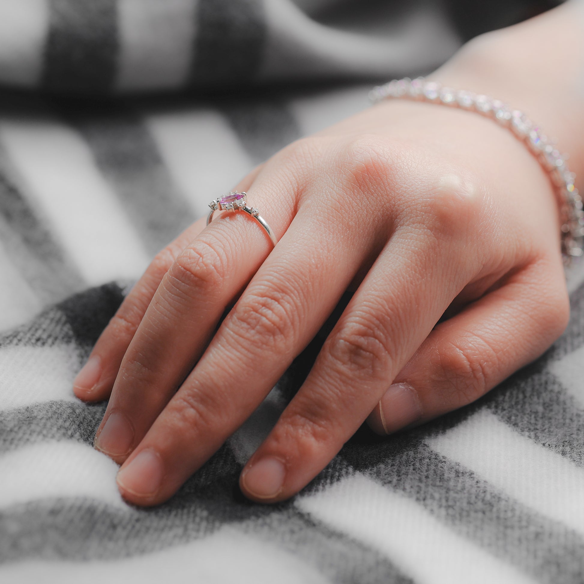 Lilac Flower Ring