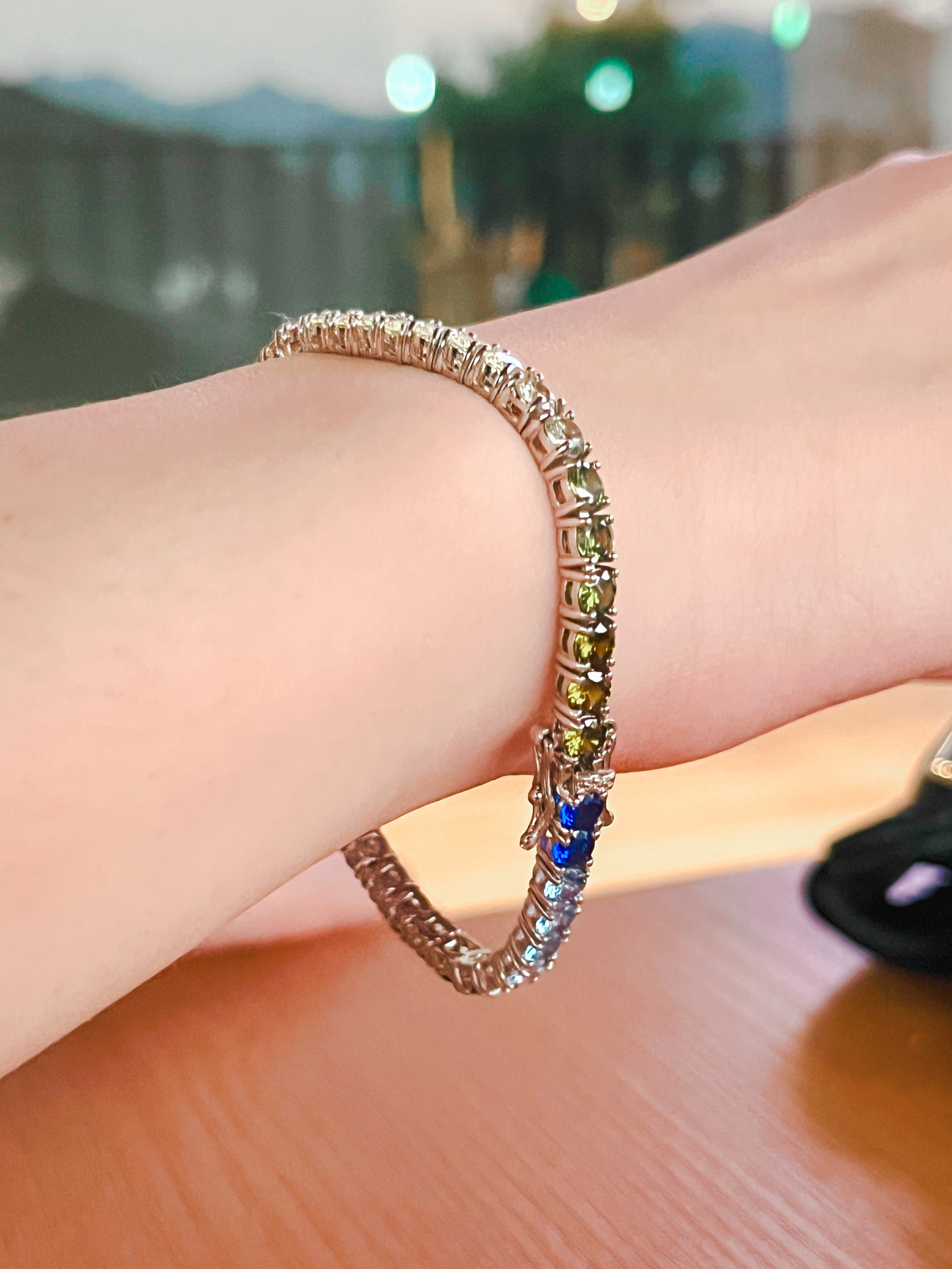 Rainbow Pave N°1 Tennis Bracelet